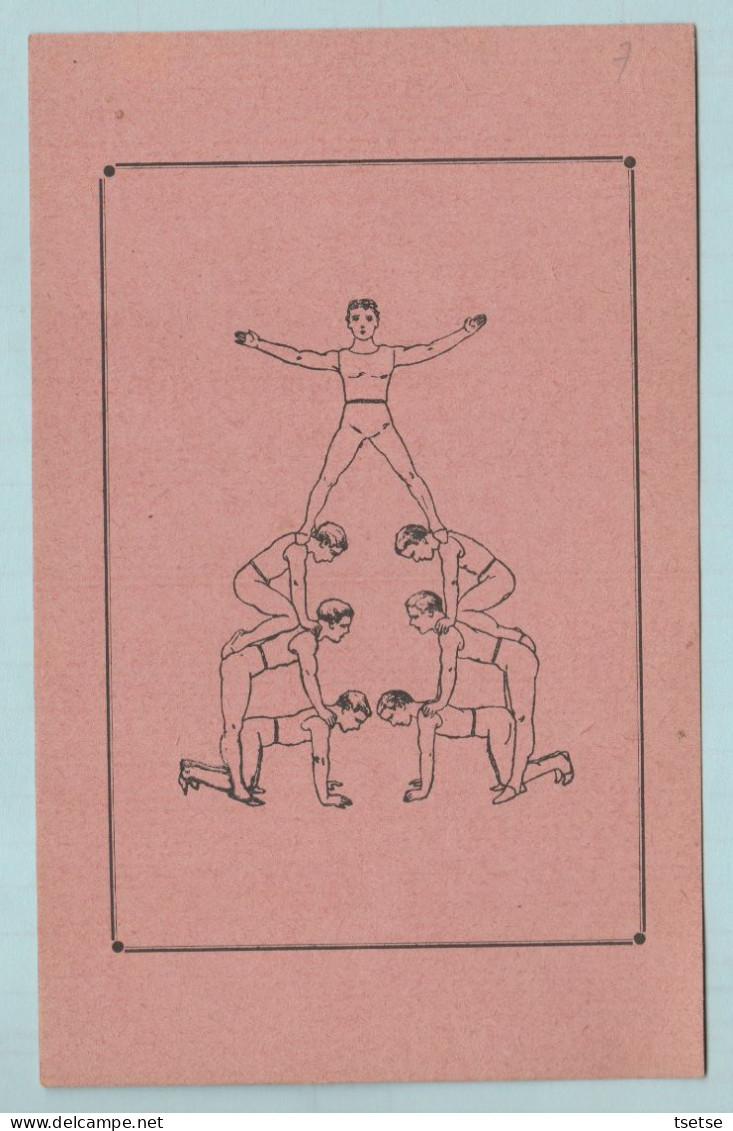 Gymnastique - Pyramide Tchèque ...illustrée Par E. Drot - 10 Illustrations Ds Ma Boutique - 6 ( Voir Verso ) - Gymnastics