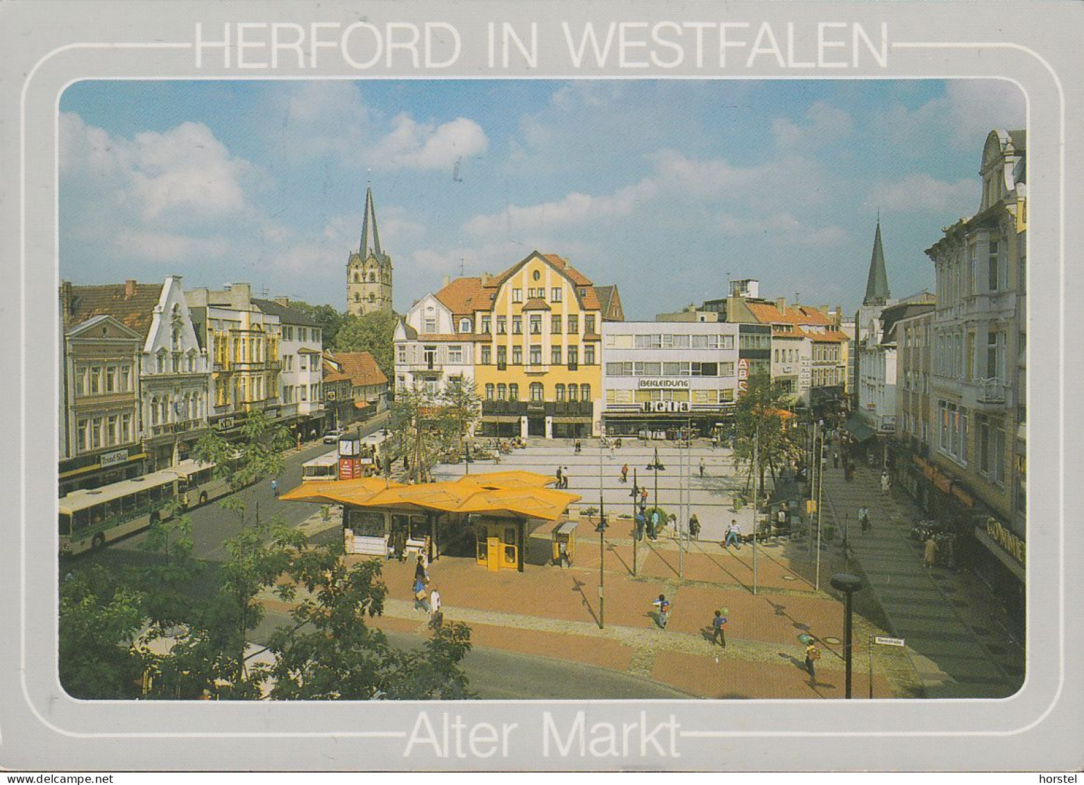 D-32052 Herford - Alter Markt - Fußgängerzone - Bus - Herford