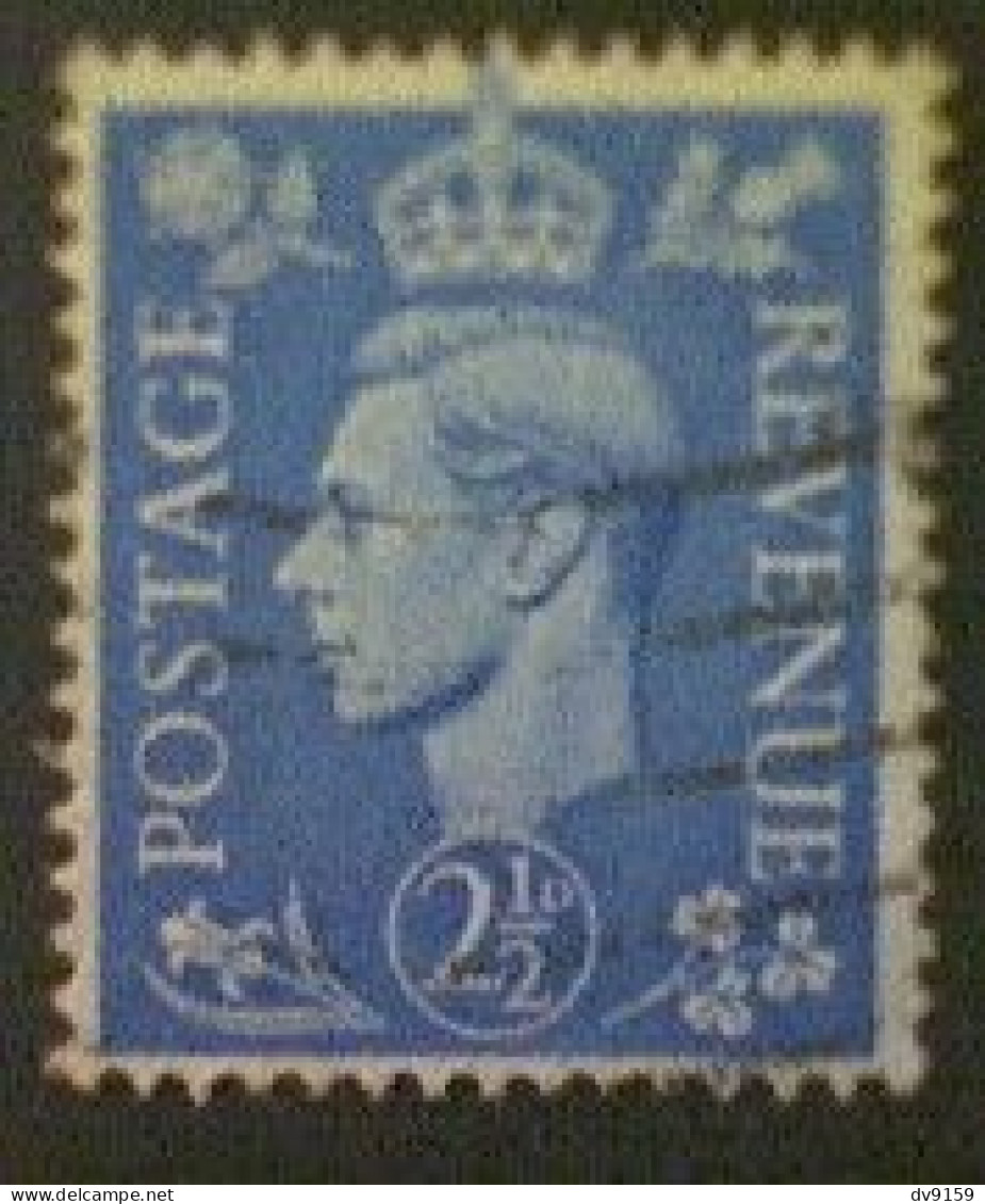 Great Britain, Scott #262, Used(o), 1941, Definitive, King George VI, 2½d, Ultramarine - Usati