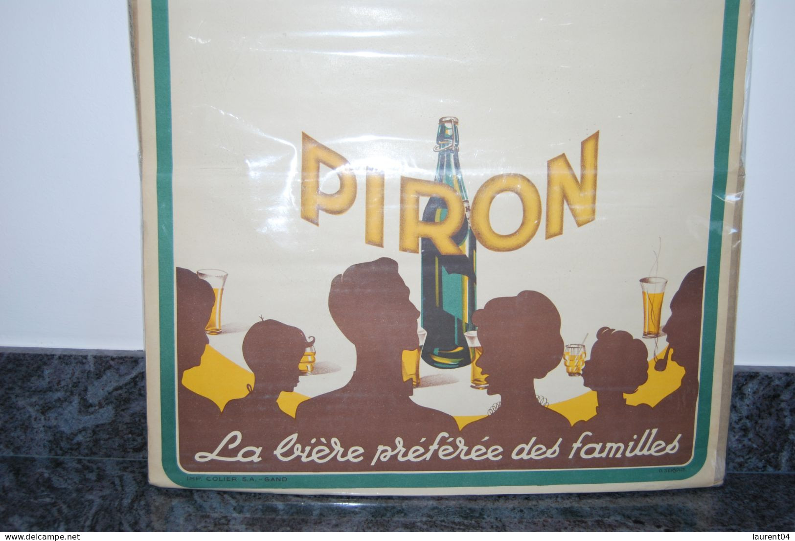 AUBEL.  BRASSERIE  BIERE PIRON. ANCIENNE AFFICHE. - Aubel