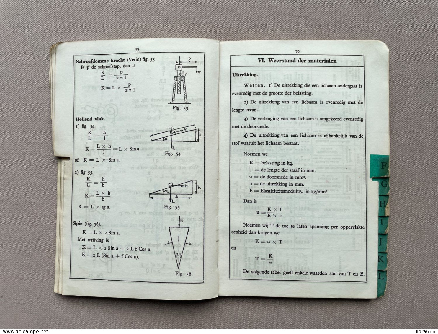 VADE-MECUM voor den TECHNICUS - A.F. TROCH 1942 - N.V. De Nederlandsche Boekhandel Antwerpen - 180 pp. - 19,5 x 13 cm.