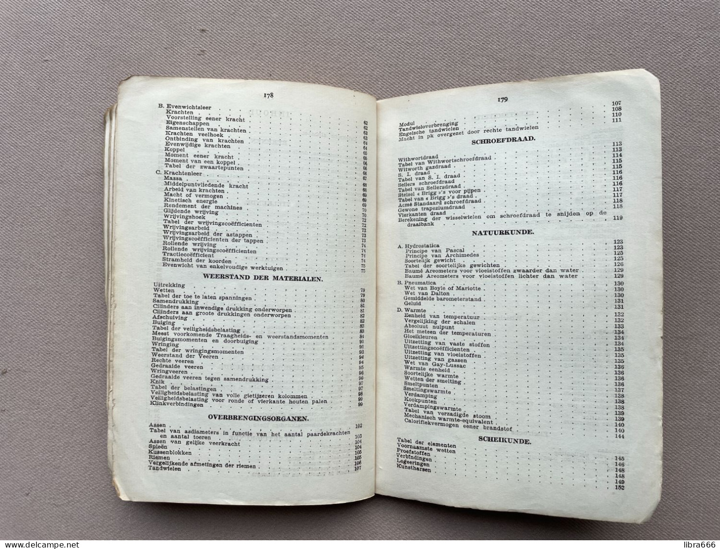 VADE-MECUM voor den TECHNICUS - A.F. TROCH 1942 - N.V. De Nederlandsche Boekhandel Antwerpen - 180 pp. - 19,5 x 13 cm.
