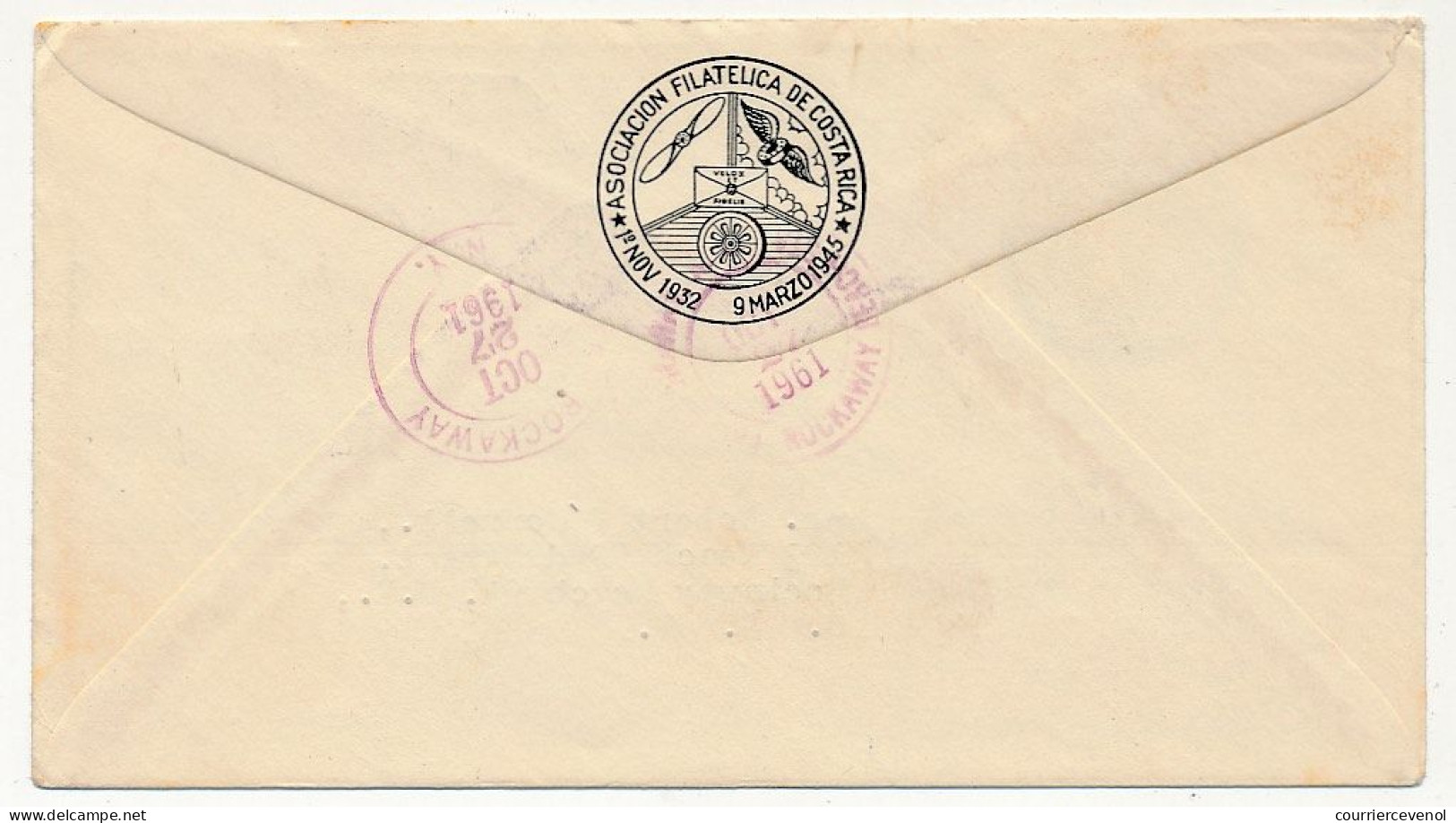 COSTA RICA - 2 Enveloppes FDC - Nations Unies - 24 Octobre 1961 - Costa Rica