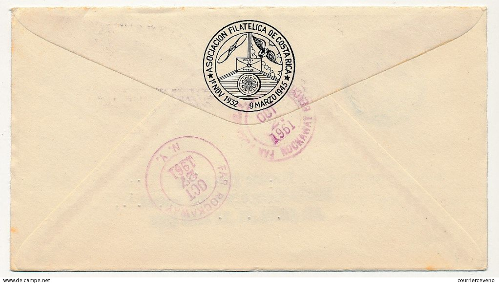 COSTA RICA - 2 Enveloppes FDC - Nations Unies - 24 Octobre 1961 - Costa Rica