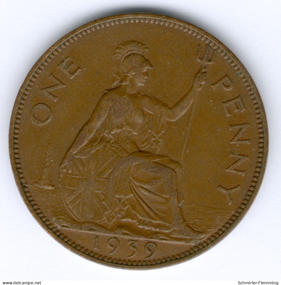 England / United Kingdom George VI. (1936-1952) 1 Penny 1939 (Bronze) KM#845, Ss+ - Other & Unclassified