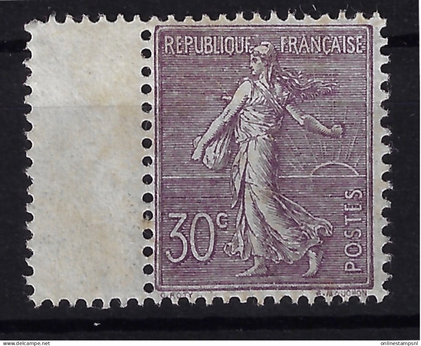 France Yv 131a Neuf **/MNH/Postfrisch - 1903-60 Säerin, Untergrund Schraffiert