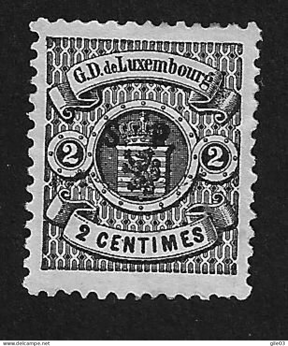 LUXEMBOURG 1881 TIMBRE SERVICE 2c  SURCHARGE S.P  YVERT S37*  / MICHEL D28 * - Dienstmarken