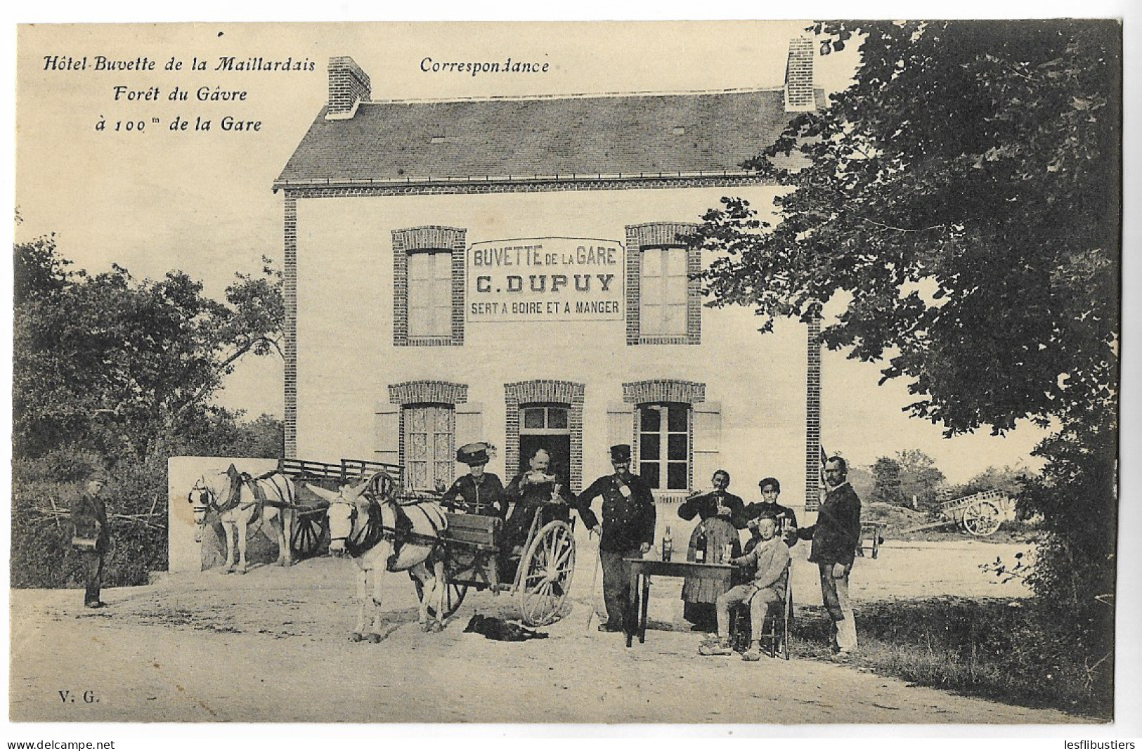 CPA 44 LE GAVRE Hôtel-Buvette De La Maillardais - (Buvette De La Gare DUPUY) - Le Gavre