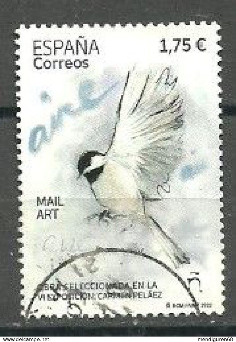 ESPAGNE SPANIEN SPAIN ESPAÑA 2022 MAIL ART AIR SELECTED IN THE VI EXHIBITION CARMEN PELÁEZ USED ED 5568 MI 5619 YT 5324 - Used Stamps