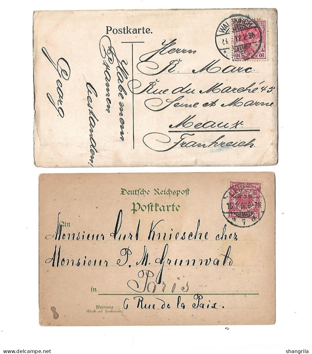 PDB  441 Lot De 17  Cartes Origine Allemagne Cards From Germany Deutschland - Collections & Lots