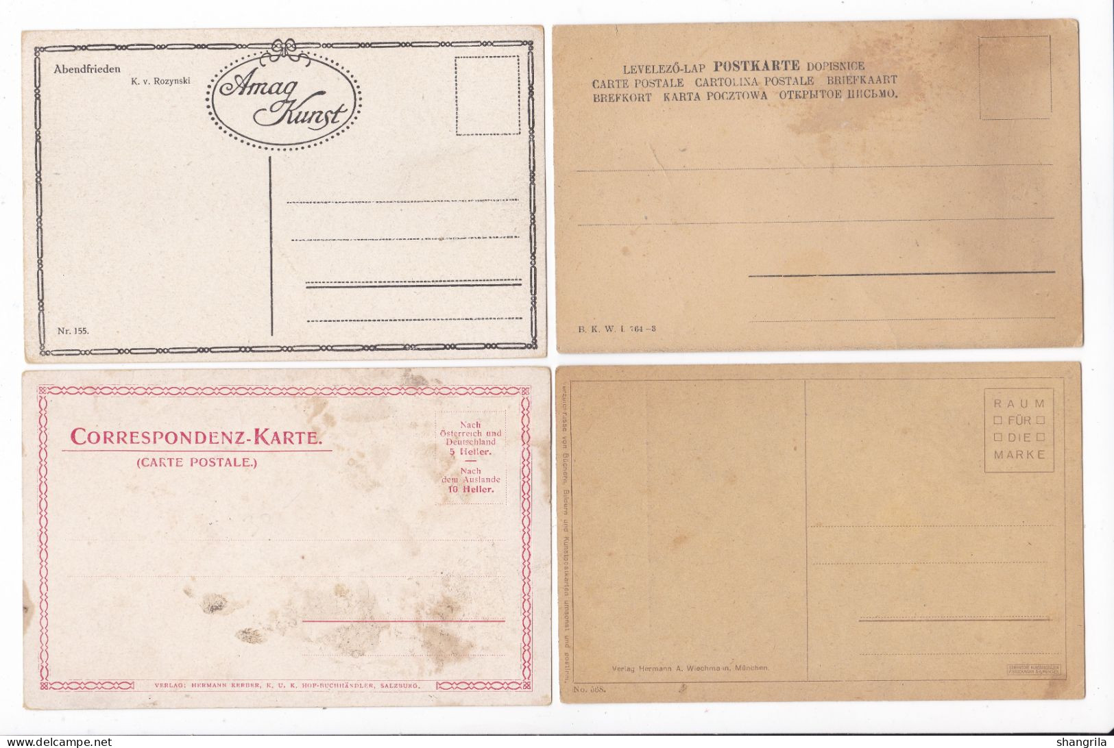 PDB  441 Lot De 17  Cartes Origine Allemagne Cards From Germany Deutschland - Sammlungen & Sammellose