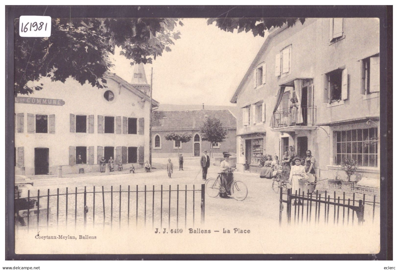 DISTRICT D'AUBONNE - BALLENS - LA PLACE - CARTE NEUVE NON ECRITE - TB - Ballens