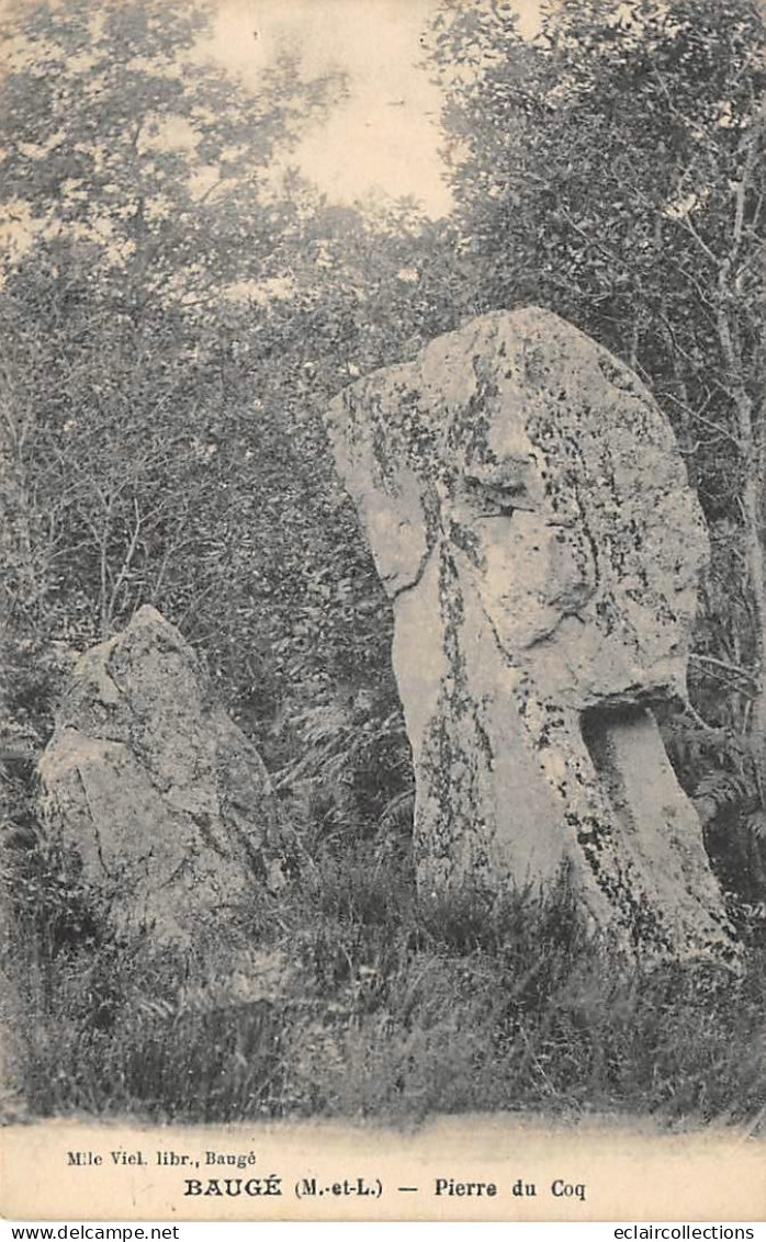 Baugé         49        Pierre Du Coq    ( Apparenté à Un Menhir )    (voir Scan) - Other & Unclassified