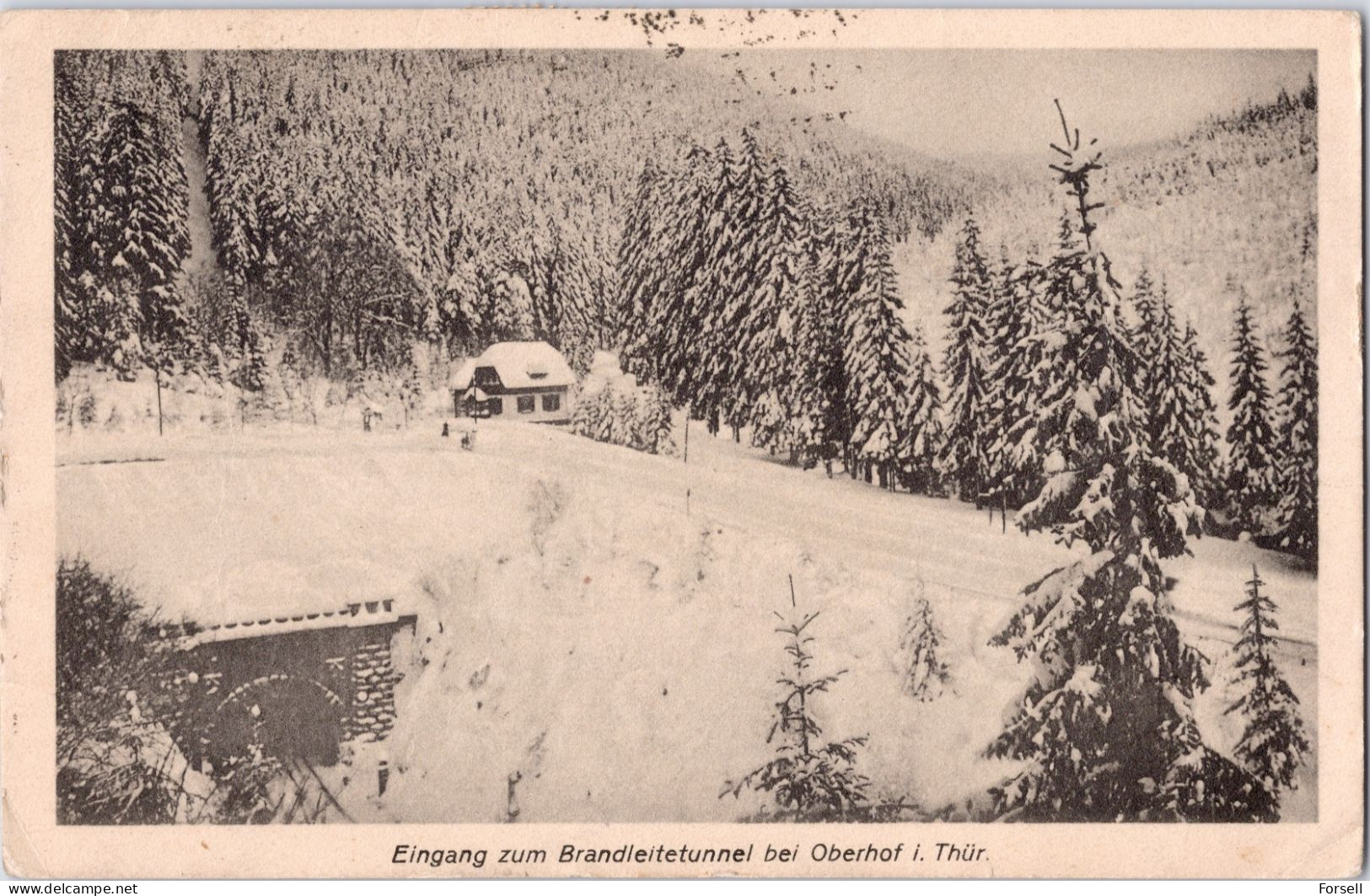 Eingang Zum Brandleittunnel , Oberhof I. Thüringen (1922) - Oberhof