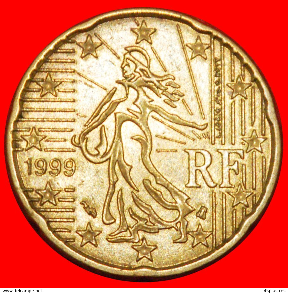 * ERROR NORDIC GOLD (1999-2006): FRANCE  20 EURO CENTS 1999 BOTH TYPES!  · LOW START ·  NO RESERVE! - Variétés Et Curiosités