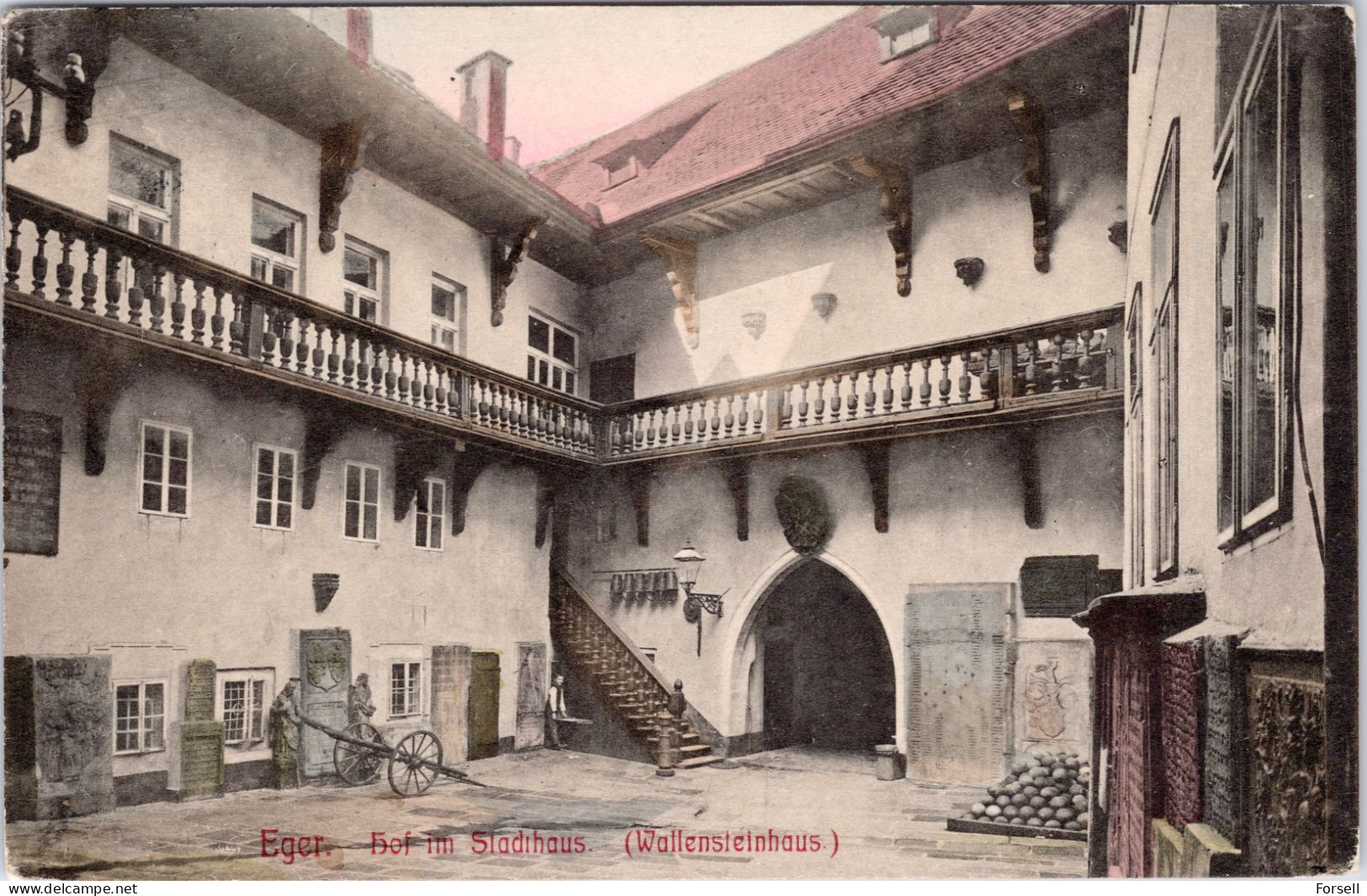 Eger , Hof Im Stadthaud (Wallensteinhaus) (1908) - Böhmen Und Mähren