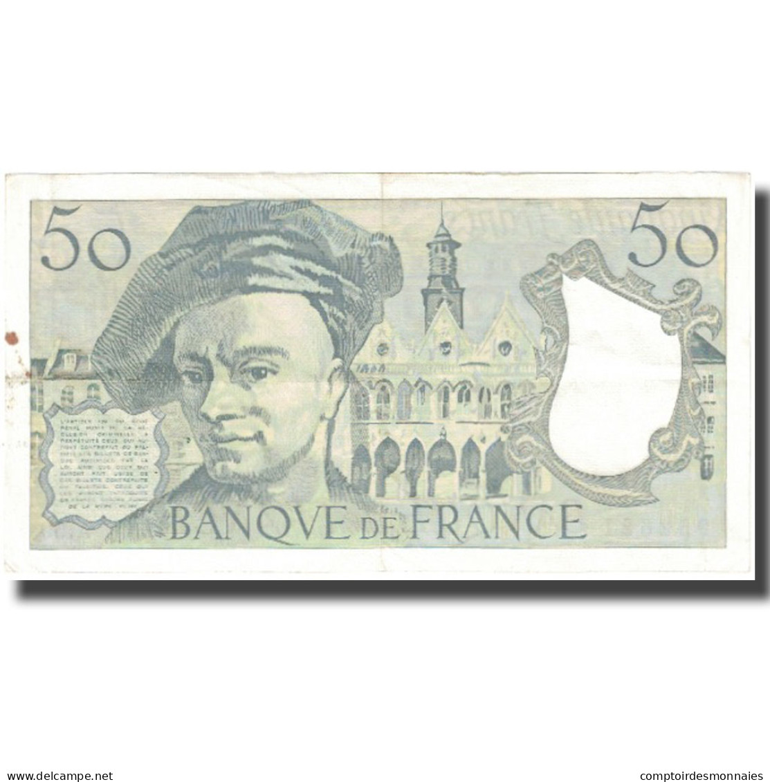 France, 50 Francs, Quentin De La Tour, 1990, TTB, Fayette:67.16, KM:152e - 50 F 1976-1992 ''Quentin De La Tour''