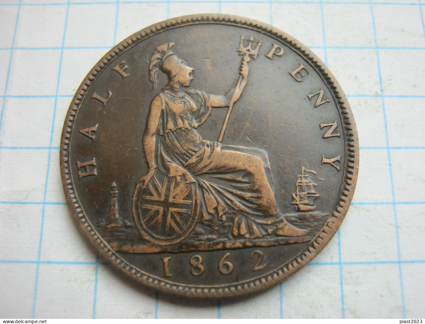 Great Britain 1/2 Penny 1862 - C. 1/2 Penny