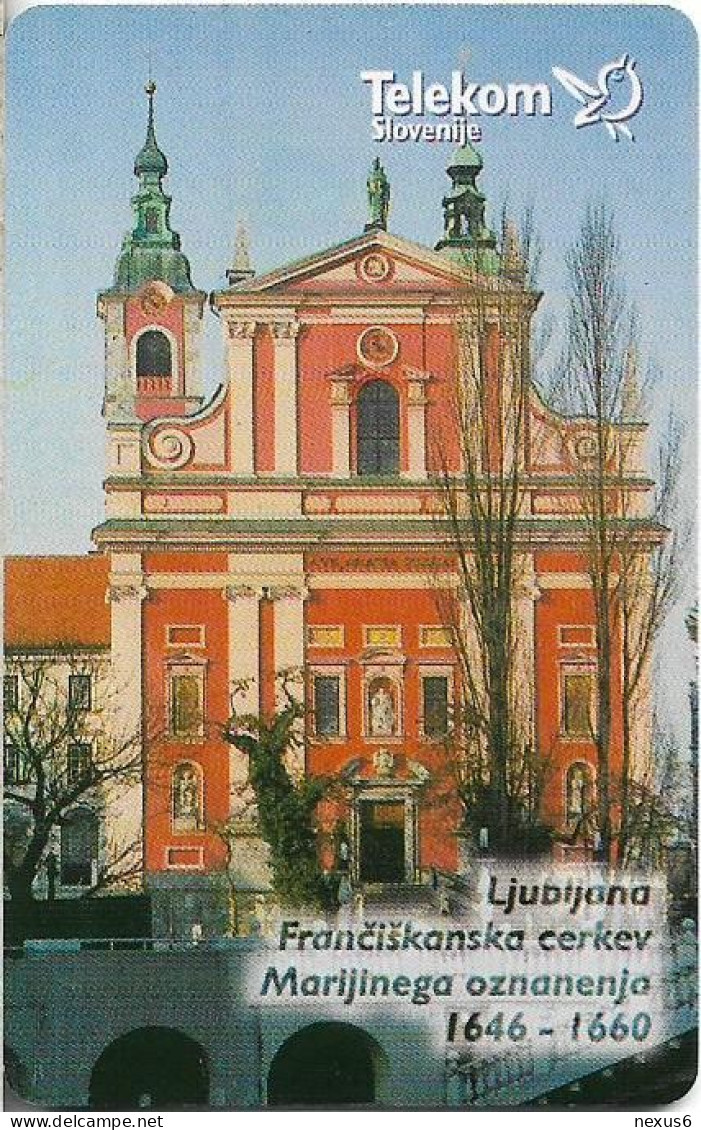 Slovenia - Telekom Slovenije - Churches - Prižnica 18.St., Gem5 Black, 07.1999, 50Units, 9.986ex, Used - Slovenia