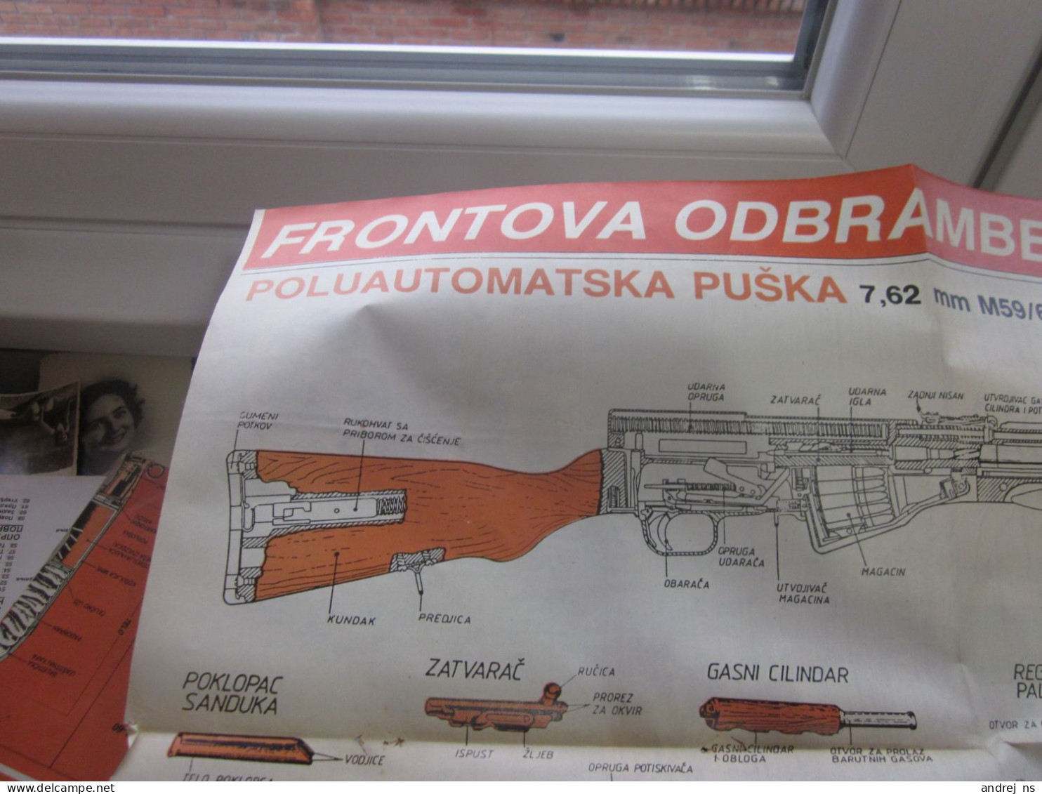 Frontova Odbranbena Skola 6 Poluautomatska Puska 7.62 Semi-automatic Rifle - Andere & Zonder Classificatie