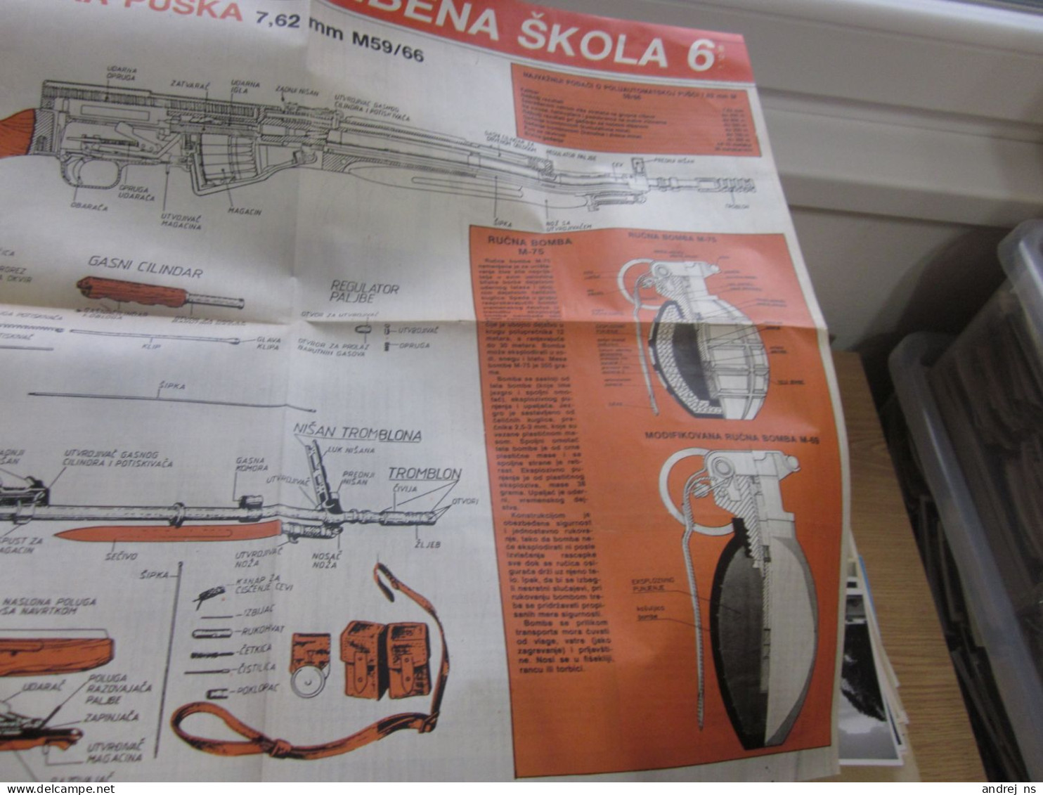 Frontova Odbranbena Skola 6 Poluautomatska Puska 7.62 Semi-automatic Rifle - Autres & Non Classés