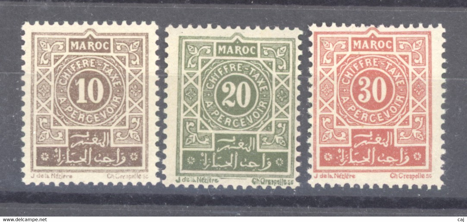 Maroc  -  Taxes  :  Yv   29-31  ** - Portomarken