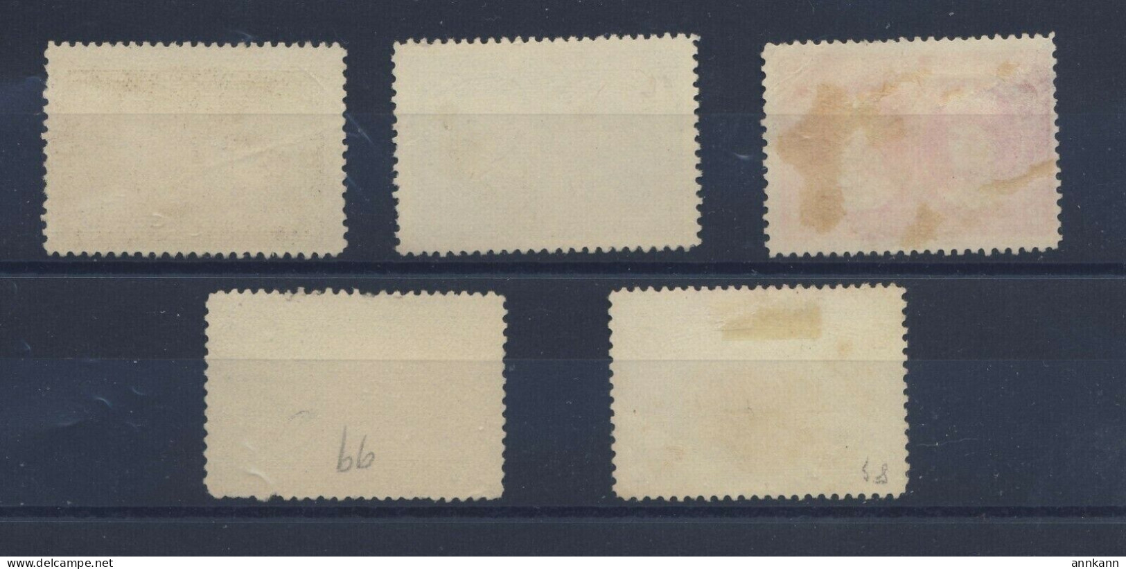 5x Canada 1908 Quebec Used Fine Stamps 1/2c 1c 2c 3c 5c 7c Guide Value = $95.00 - Oblitérés