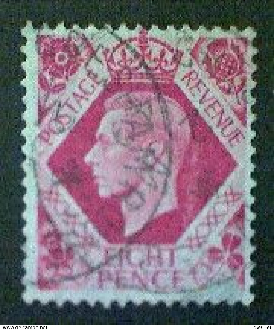 Great Britain, Scott #245, Used(o), 1939, King George VI, 8d, Bright Rose - Usati