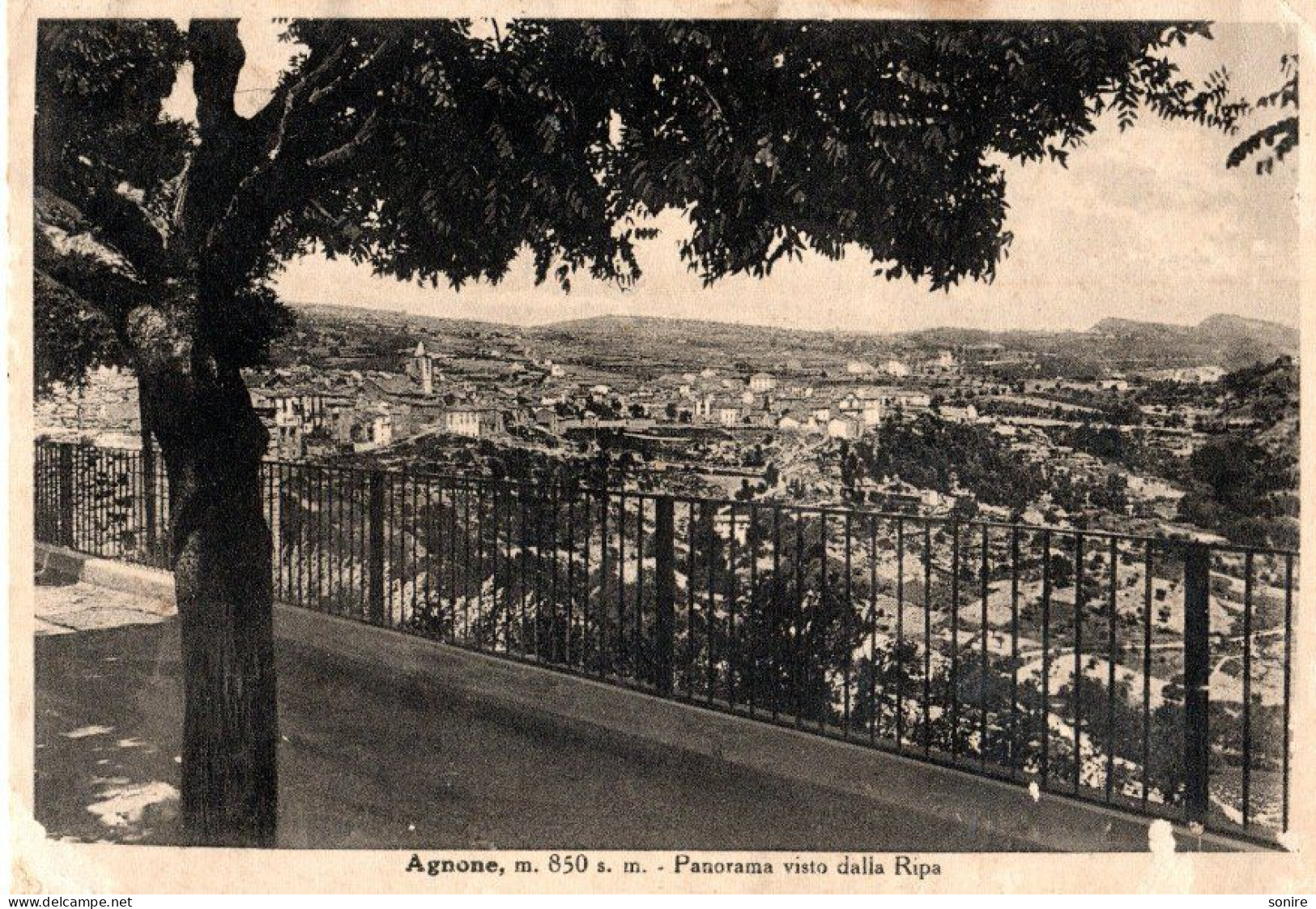 AGNONE (ISERNIA) PANORAMA VISTO DALLA RIPA - ED.SAMMARTINO - VG FG - C7281 - Isernia