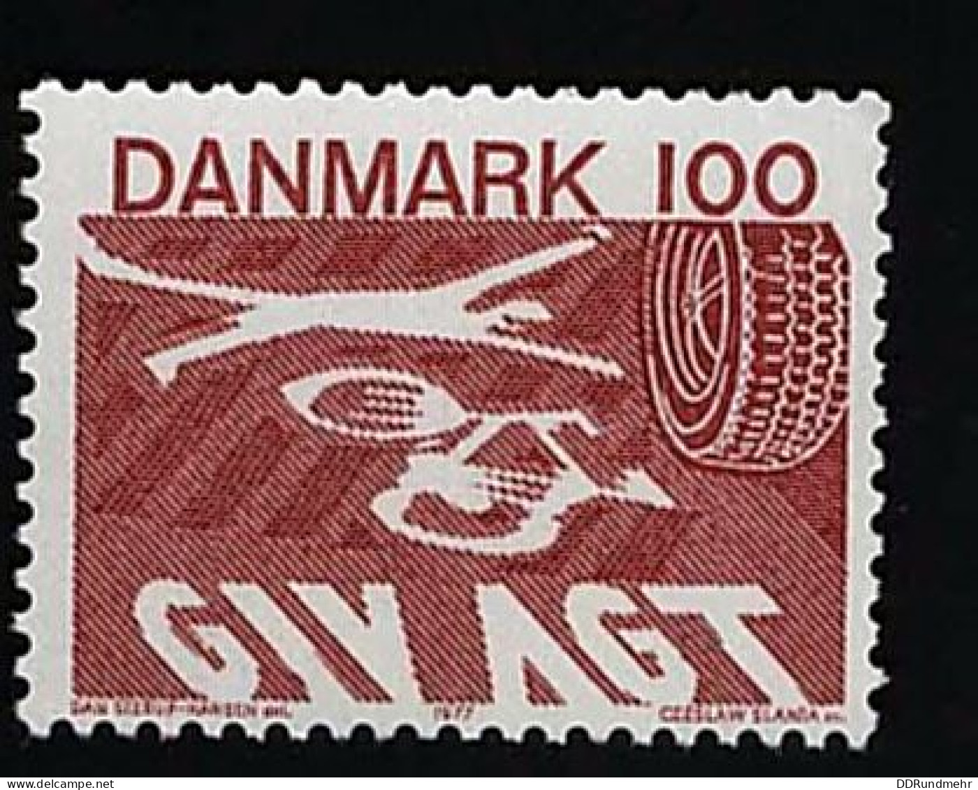 1977 Traffic Rules Michel DK 637 Stamp Number DK 599 Yvert Et Tellier DK 638 Stanley Gibbons DK 638 Xx MNH - Neufs