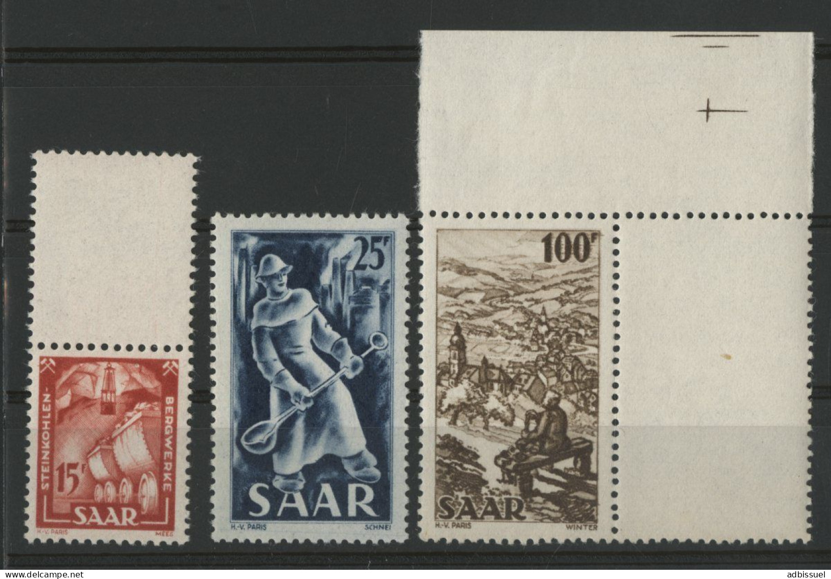 SARRE N° 260 + 261 + 262 (Mi 281 + 2824 + 288) Neufs ** (MNH) Cote 61 € TB - Unused Stamps