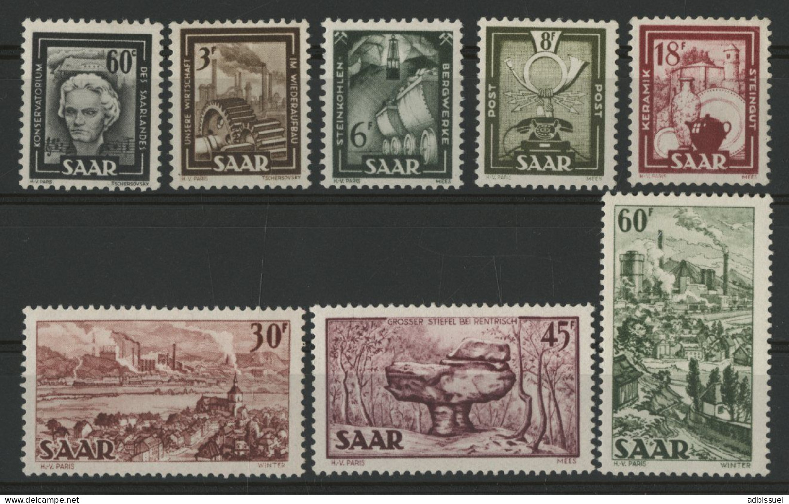 SARRE N° 283 à 290 Cote 75 € Neufs ** (MNH) TB - Neufs