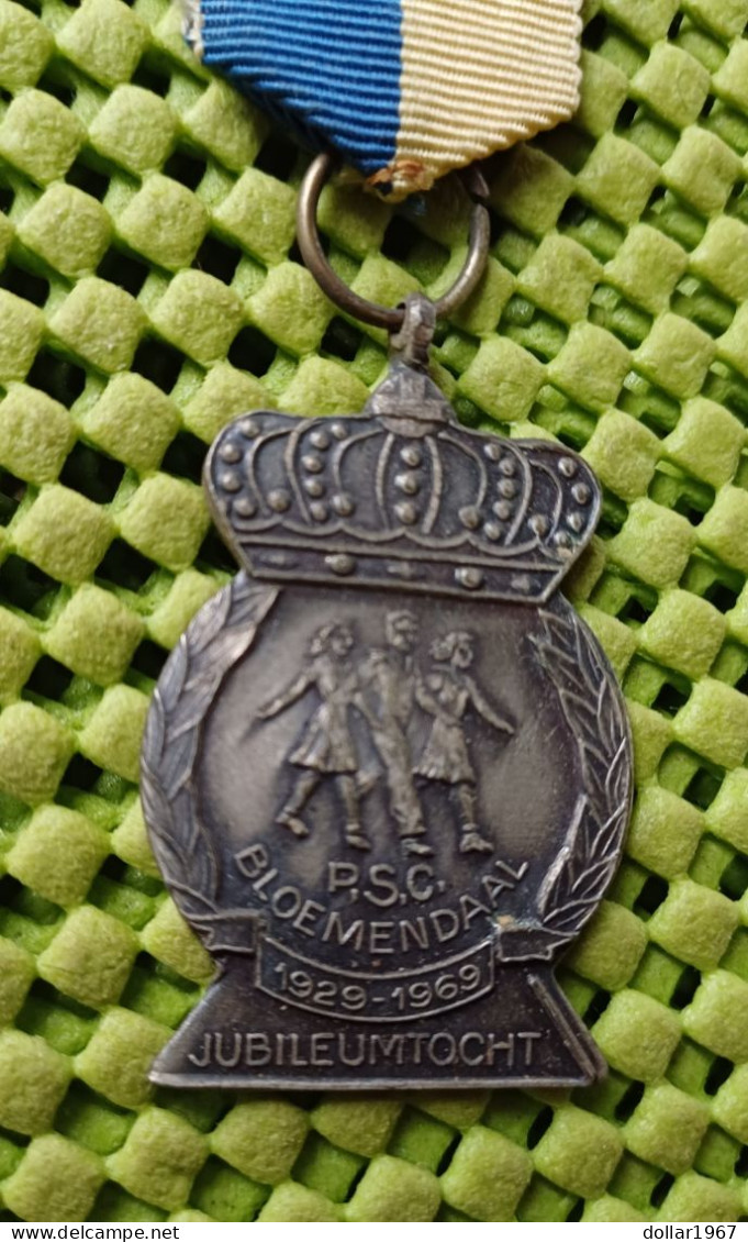 1 X Medaille - P.S.C Bloemendaal 1929-1969 Jubileumtocht   Nederland  -  Original Foto  !! - Altri & Non Classificati