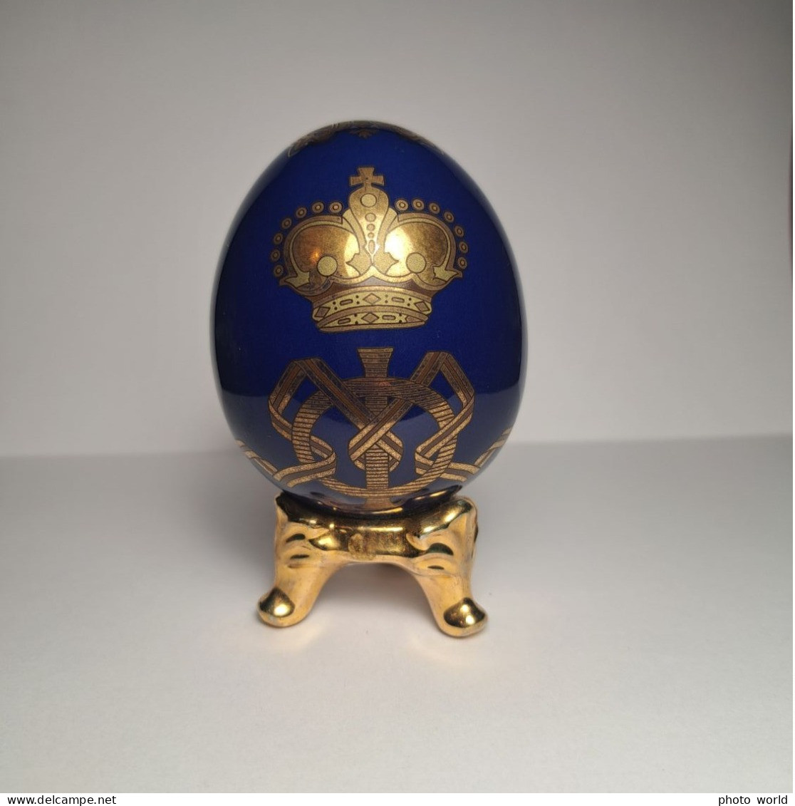 Imperial Russia Porcelain Easter Egg Empress Maria Feodorovna - Otros & Sin Clasificación