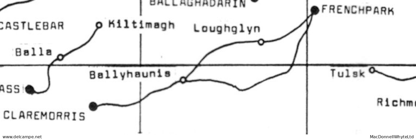 Ireland Official Free Mayo Roscommon 1836 Letter To EIC London BYHAUNIS/98 Mileage And FRENCHPARK PENNY POST - Prefilatelia