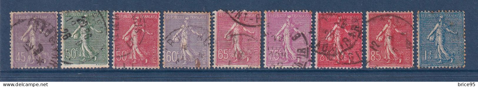 France - YT N° 197 à 205 - Oblitéré - 1924 à 1932 - Used Stamps