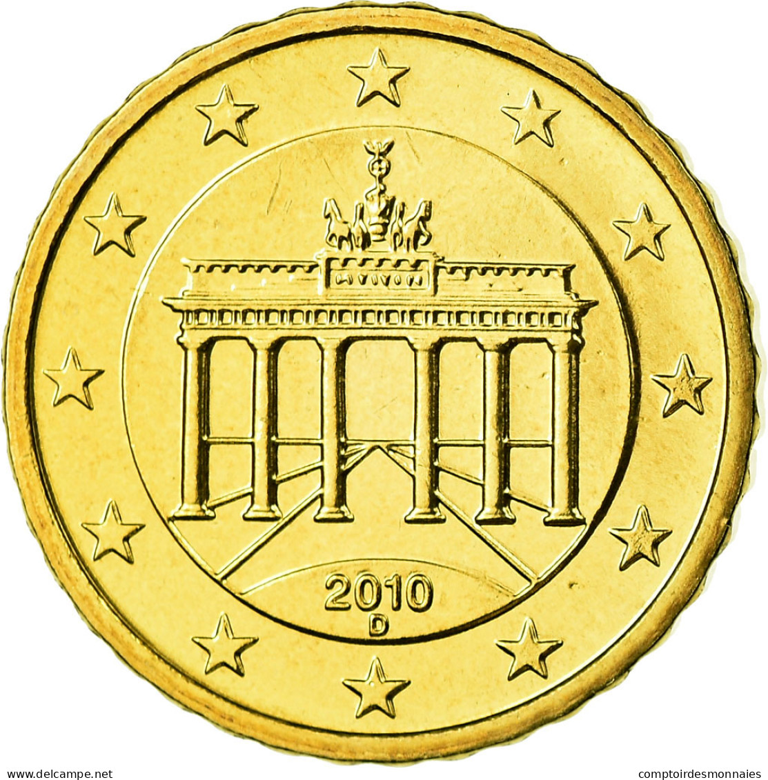 République Fédérale Allemande, 10 Euro Cent, 2010, SPL, Laiton, KM:254 - Allemagne