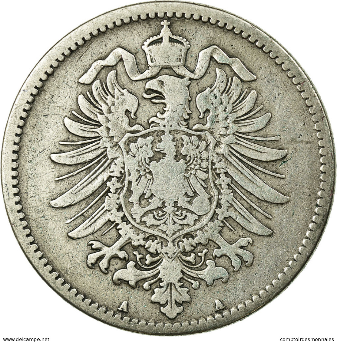 Monnaie, GERMANY - EMPIRE, Wilhelm I, Mark, 1876, Berlin, TB, Argent, KM:7 - 1 Mark