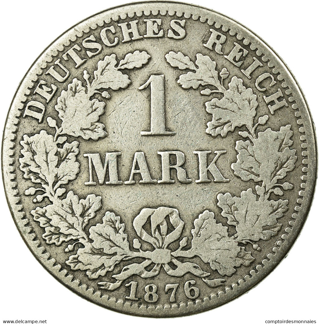 Monnaie, GERMANY - EMPIRE, Wilhelm I, Mark, 1876, Berlin, TB, Argent, KM:7 - 1 Mark