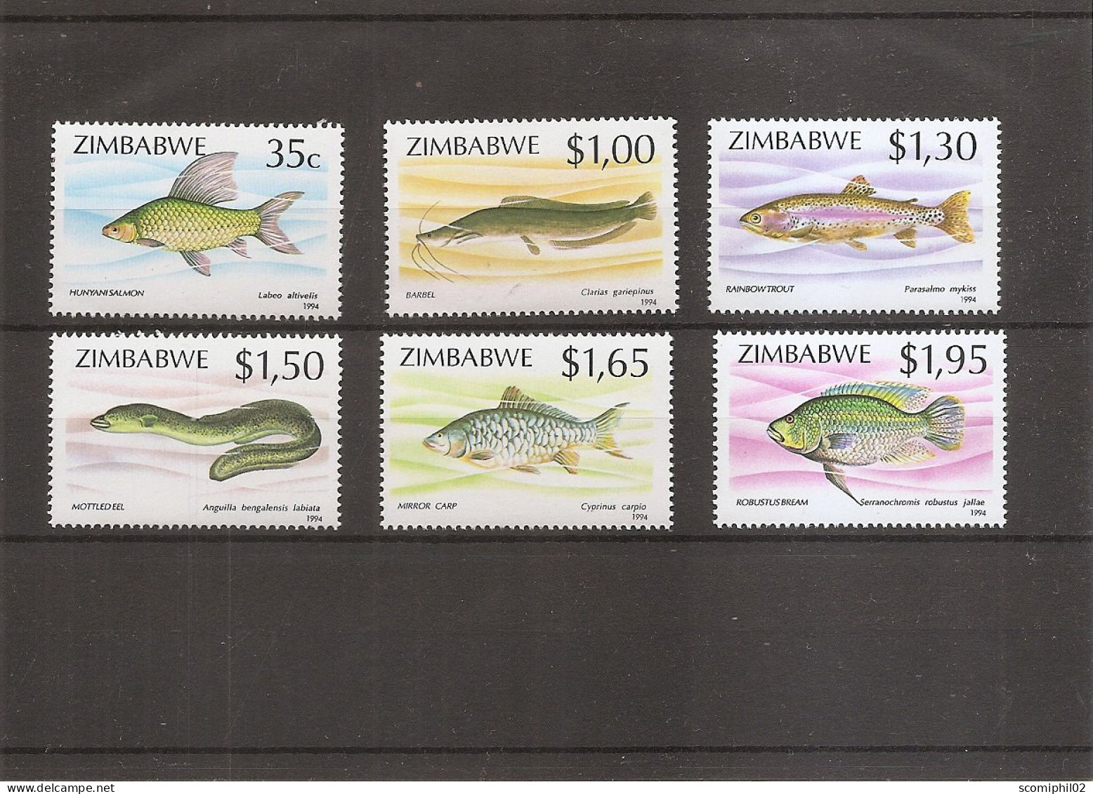 Zimbabwe - Poissons ( 288/293 XXX -MNH ) - Zimbabwe (1980-...)
