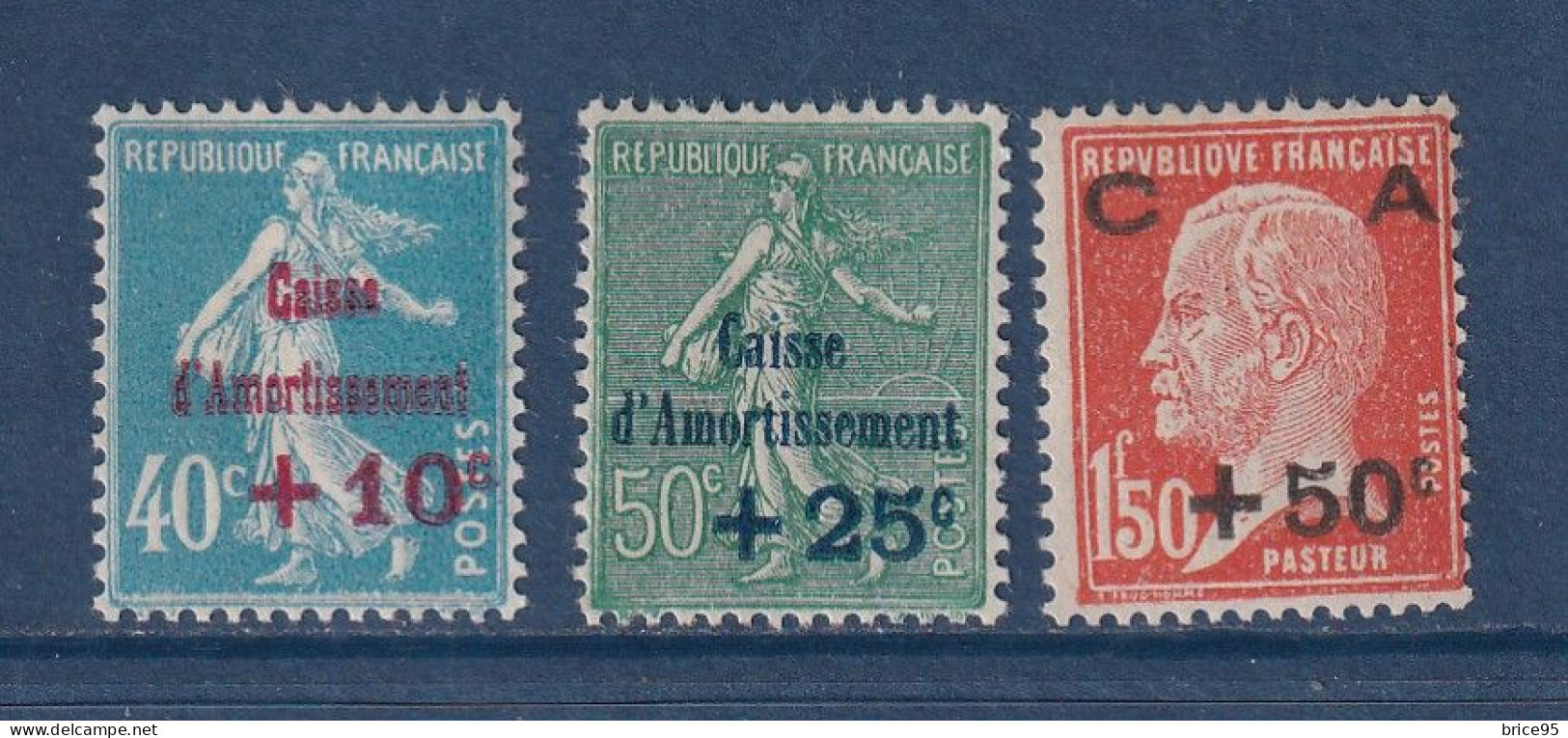 France - YT N° 246 à 248 - Neuf Avec Charnière - N° 248 Sans Charnière - 1927 - Usados