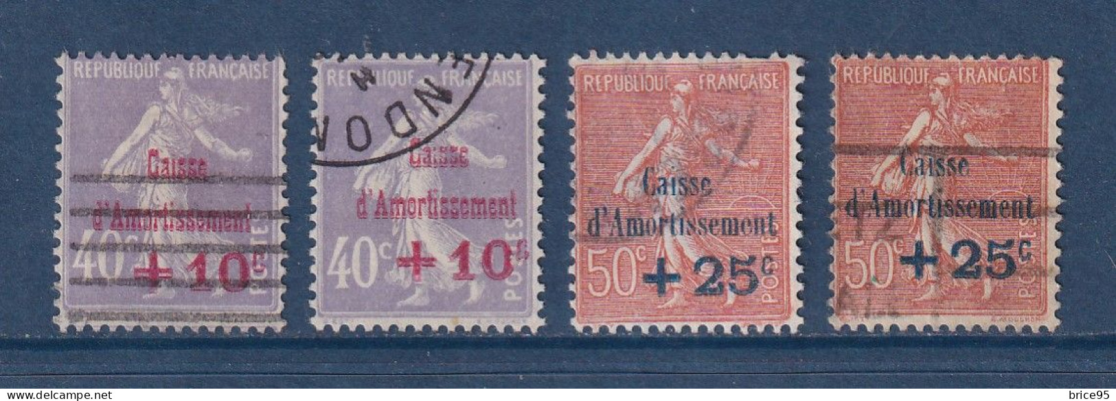 France - YT N° 249 Et 250 - Oblitéré - 1928 - Usati