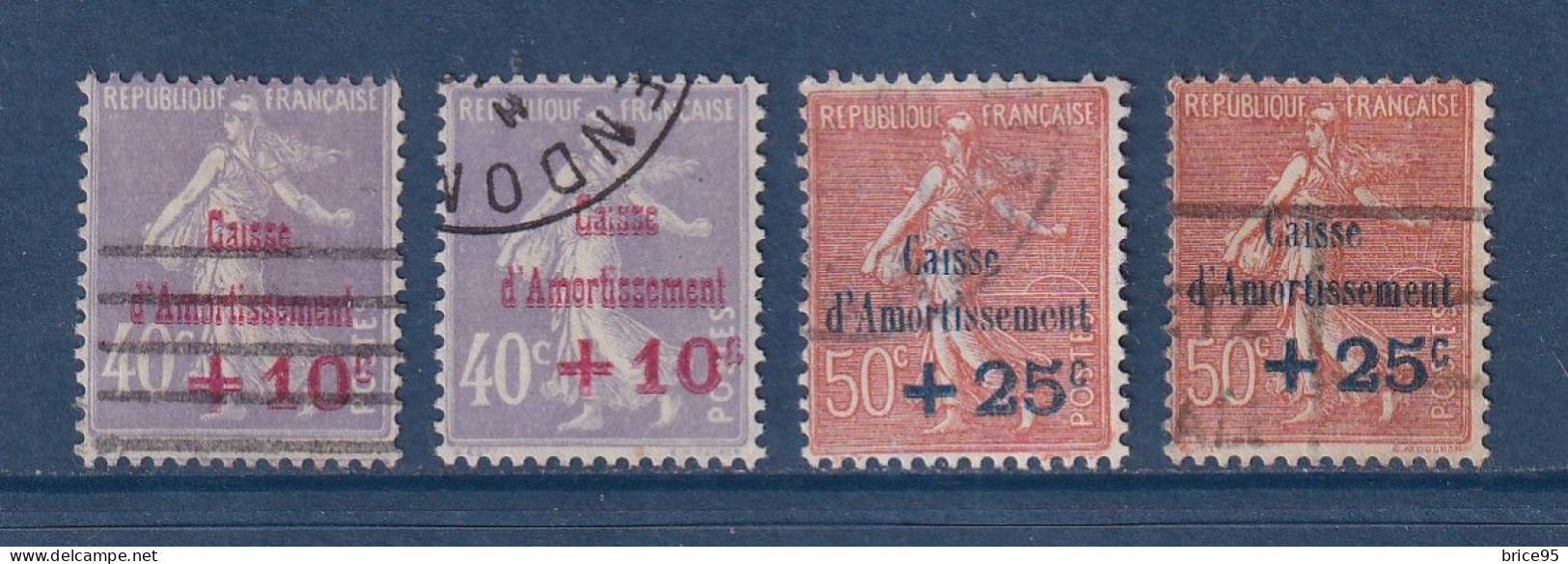 France - YT N° 249 Et 250 - Oblitéré - 1928 - Oblitérés