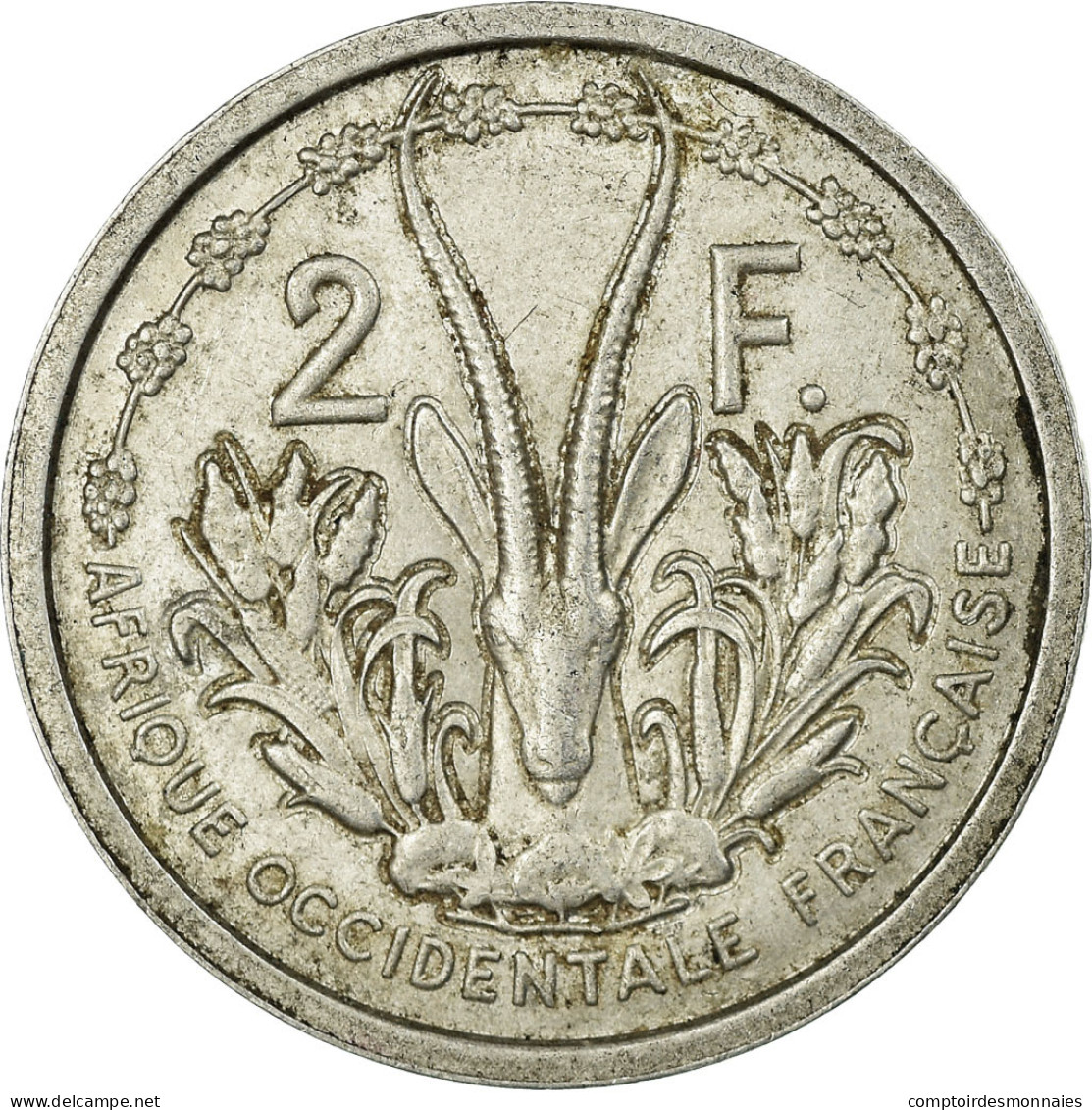 Monnaie, French West Africa, 2 Francs, 1948, TTB, Aluminium, KM:4 - Other & Unclassified