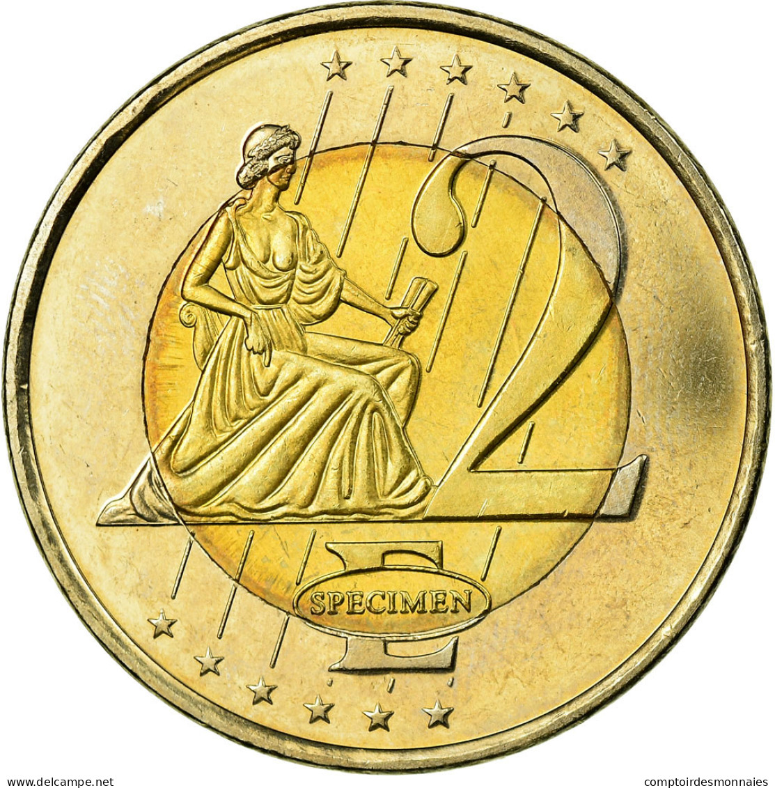 Danemark, 2 Euro, 2003, SPL, Bi-Metallic - Privatentwürfe