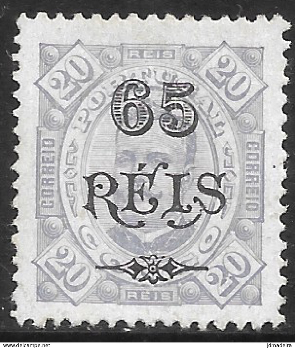 Portuguese Congo – 1902 King Carlos Surcharged 65 On 20 Réis Mint Stamp - Congo Portoghese