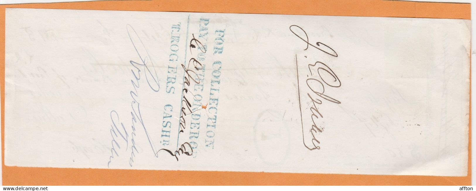 United States Old Check Cheques - Schecks  Und Reiseschecks