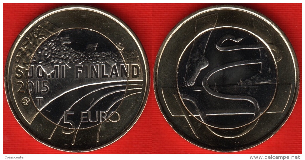 Finland 5 Euro 2015 "Gymnastics" BiMetallic UNC - Finlande