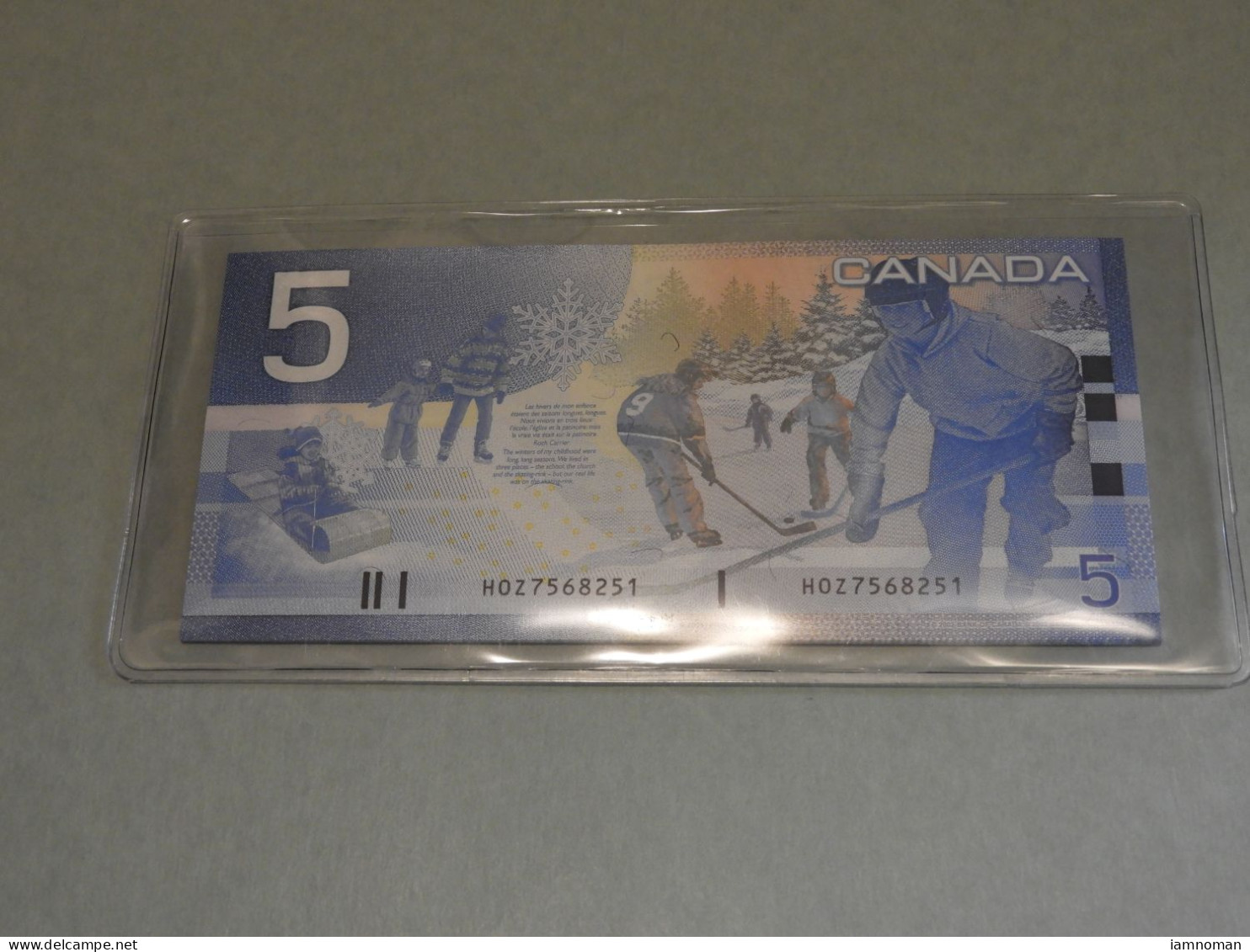 1 X BANK OF CANADA 2005 $5 (HOZ7568251~60) BC-62b - Kanada