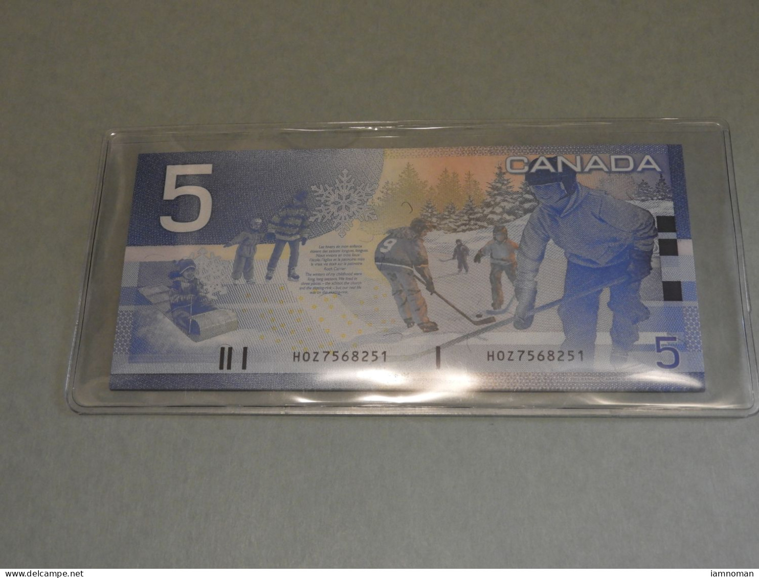1 X BANK OF CANADA 2005 $5 (HOZ7568251~60) BC-62b - Canada